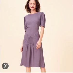 Rouje paris Norma purple dress NWT